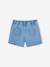 Girls' denim shorts with heart motifs medium blue - vertbaudet enfant 