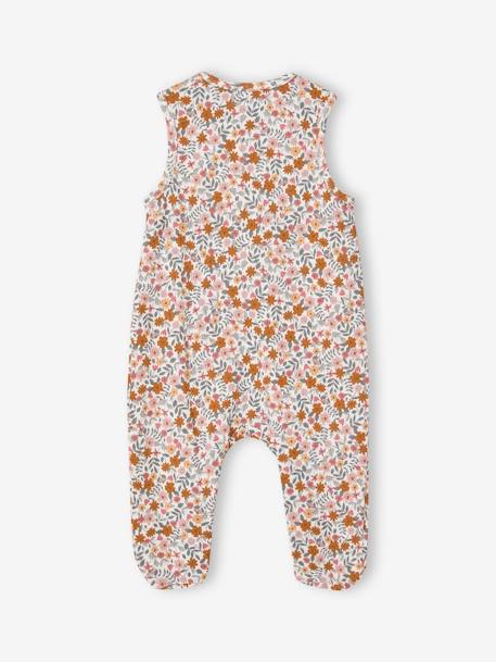 Baby bodysuit, dungarees, hat and cardigan set rose - vertbaudet enfant 