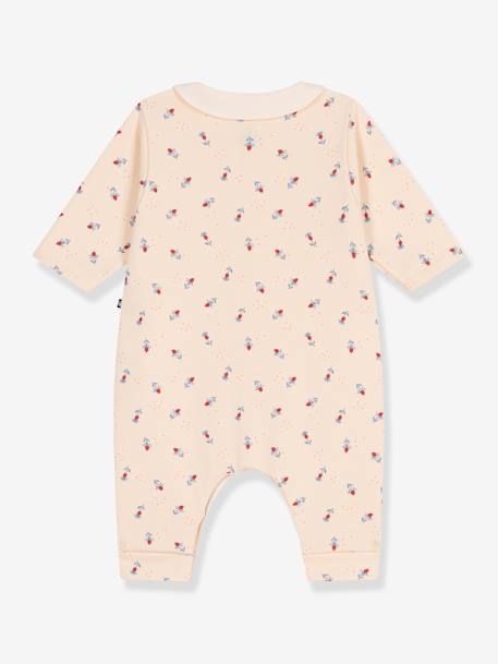 Combinaison longue en molleton bébé vanille - vertbaudet enfant 