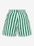 Short de bain enfant à rayures rayé vert - vertbaudet enfant 