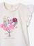 T-shirt bébé fleurs en relief rose grisé+vanille - vertbaudet enfant 