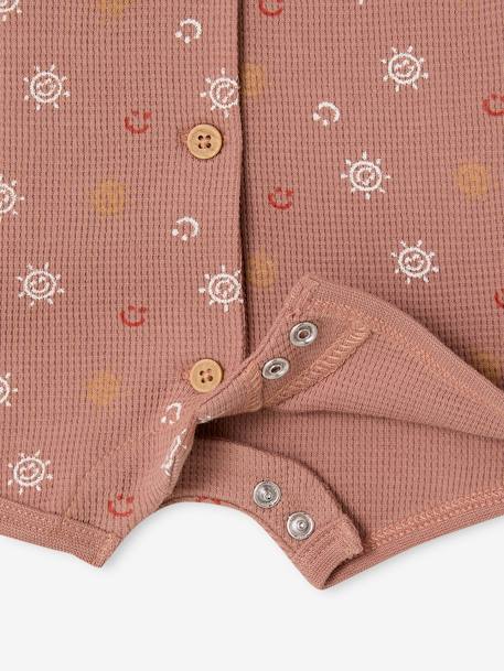 Newborn gift set with a romper and a honeycomb bib hazel - vertbaudet enfant 