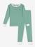 Pyjama enfant en coton à rayures rayé vert - vertbaudet enfant 