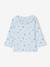 T-shirt bébé en maille côtelée manches longues bleu ciel+rose pâle - vertbaudet enfant 