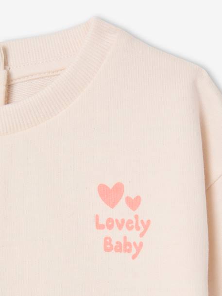 Sweatshirt & Shorts Set for Babies ecru - vertbaudet enfant 