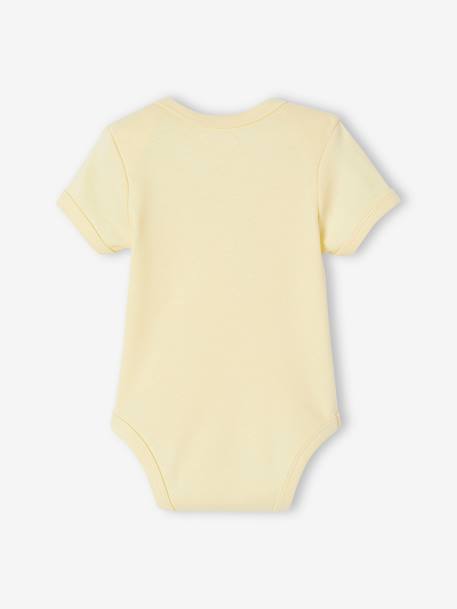 Lot de 5 bodies bébé fille manches courtes coffret cadeau écru - vertbaudet enfant 
