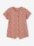 Combinaison bébé et bavoir nid d'abeille coffret cadeau noisette - vertbaudet enfant 