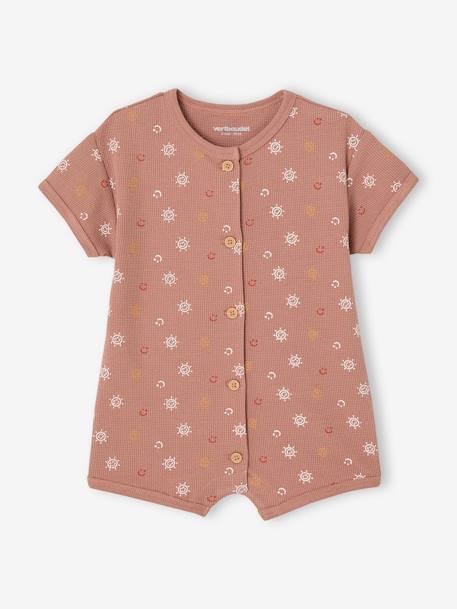 Newborn gift set with a romper and a honeycomb bib hazel - vertbaudet enfant 