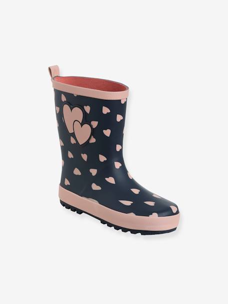 Printed Rubber Wellies for Children printed blue - vertbaudet enfant 