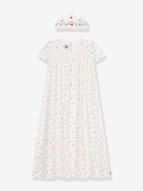 Fille-Pyjama, surpyjama-Chemise de nuit et tiare enfant