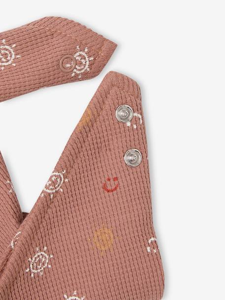 Newborn gift set with a romper and a honeycomb bib hazel - vertbaudet enfant 