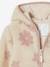 Girls' floral pop hooded sherpa jacket ecru+vanilla - vertbaudet enfant 