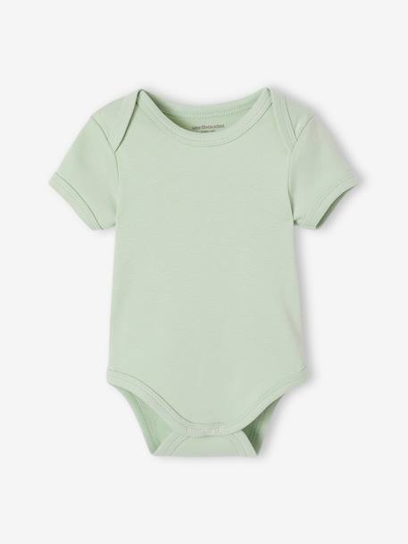 Lot de 5 bodies bébé fille manches courtes coffret cadeau écru - vertbaudet enfant 