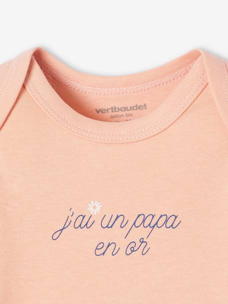 Lot de 5 bodies bébé fille manches courtes coffret cadeau écru - vertbaudet enfant 