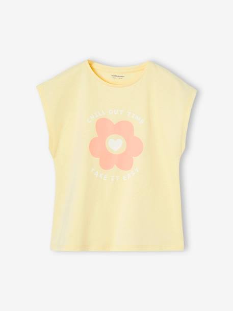 Pack of 3 girls' short-sleeved t-shirts - BASICS grey blue+pale blue+rosy - vertbaudet enfant 