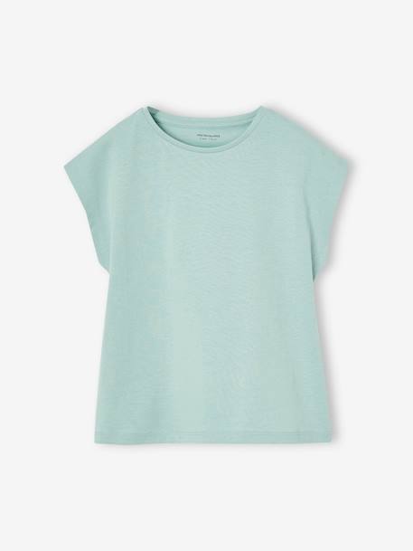 Pack of 3 girls' short-sleeved t-shirts - BASICS grey blue+pale blue+rosy - vertbaudet enfant 