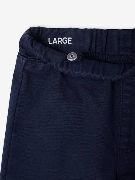 Girls' Basics Large Leggings mauve+navy blue - vertbaudet enfant 