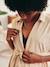 Long Cotton Poplin Dress, Maternity & Nursing sandy beige - vertbaudet enfant 
