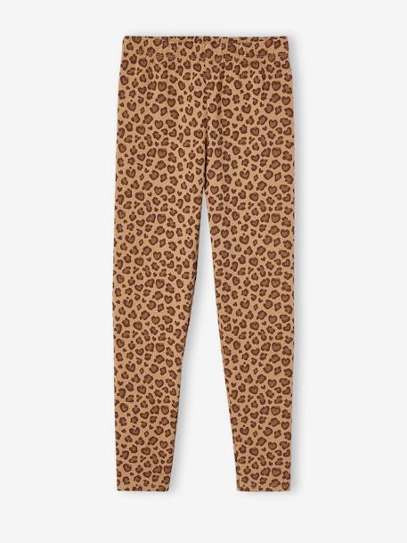 Lot de 2 leggings fille Basics beige+bleu nuit+bois de rose+gris foncé+indigo+kaki+vert sauge - vertbaudet enfant 