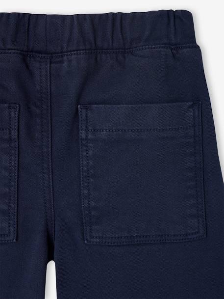 Girls' Basics Large Leggings mauve+navy blue - vertbaudet enfant 