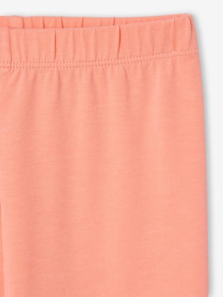 Pack of 2 Basics Leggings for Girls beige+dark grey+dusky pink+indigo+khaki+night blue+sage green - vertbaudet enfant 