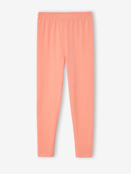 Lot de 2 leggings fille Basics beige+bleu nuit+bois de rose+gris foncé+indigo+kaki+vert sauge - vertbaudet enfant 
