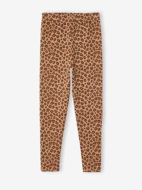 Lot de 2 leggings fille Basics beige+bleu nuit+bois de rose+gris foncé+indigo+kaki+vert sauge - vertbaudet enfant 