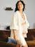 Seamless High-Waist Anti-Chafing Shorties for Maternity white - vertbaudet enfant 