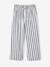 Pantalon fille legging large blanc imprimé+corail+mauve+rayé blanc+vert sauge - vertbaudet enfant 