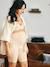 Seamless High-Waist Anti-Chafing Shorties for Maternity white - vertbaudet enfant 