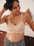Lot de 2 brassières grossesse et allaitement sans coutures dentelle beige - vertbaudet enfant 