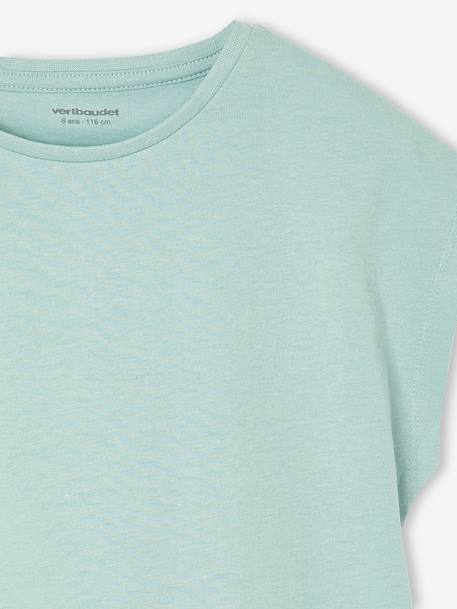 Pack of 3 girls' short-sleeved t-shirts - BASICS grey blue+pale blue+rosy - vertbaudet enfant 