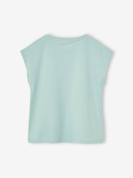 Pack of 3 girls' short-sleeved t-shirts - BASICS grey blue+pale blue+rosy - vertbaudet enfant 