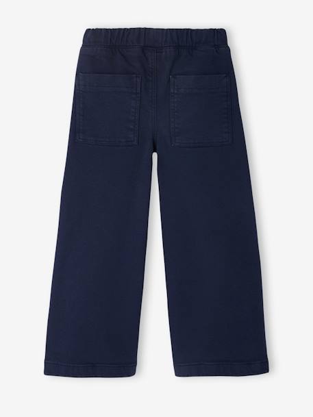 Girls' Basics Large Leggings mauve+navy blue - vertbaudet enfant 