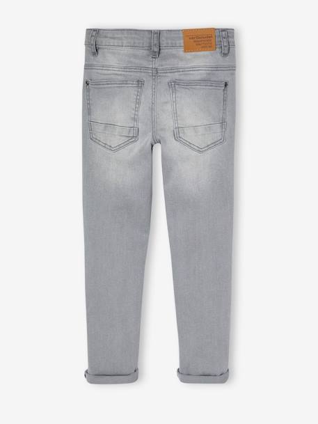 Jean garçon slim morphologique FIN denim black+DENIM BRUT+denim gris+DENIM GRIS FONCE+double stone+STONE - vertbaudet enfant 