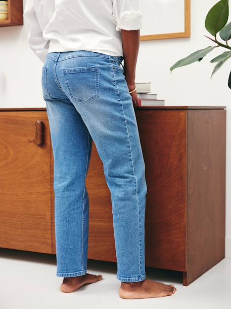 Jean de grossesse droit bandeau sans couture denim brut+denim gris+écru+stone - vertbaudet enfant 