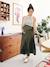 Long Satin-Effect Skirt for Maternity khaki - vertbaudet enfant 