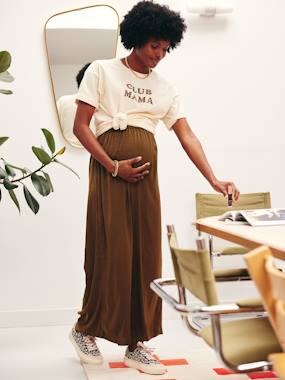 -Pantalon fluide et large de grossesse