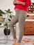 Organic Cotton Leopard Print Leggings for Maternity printed black - vertbaudet enfant 