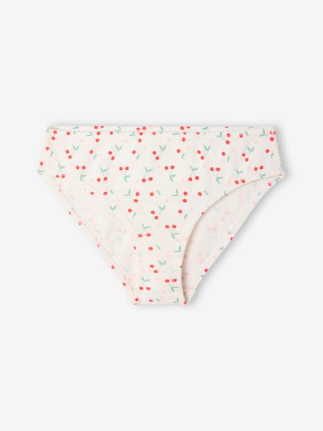 Pack of 7 Fancy Briefs for Girls ecru - vertbaudet enfant 