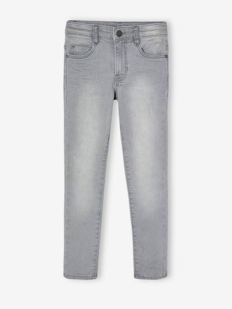 Jean garçon slim morphologique FIN denim black+DENIM BRUT+denim gris+DENIM GRIS FONCE+double stone+STONE - vertbaudet enfant 