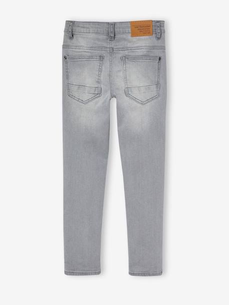 Morphological slim thin jeans for boys black denim+Dark Blue+Dark Grey+Denim Blue+denim grey+double stone - vertbaudet enfant 