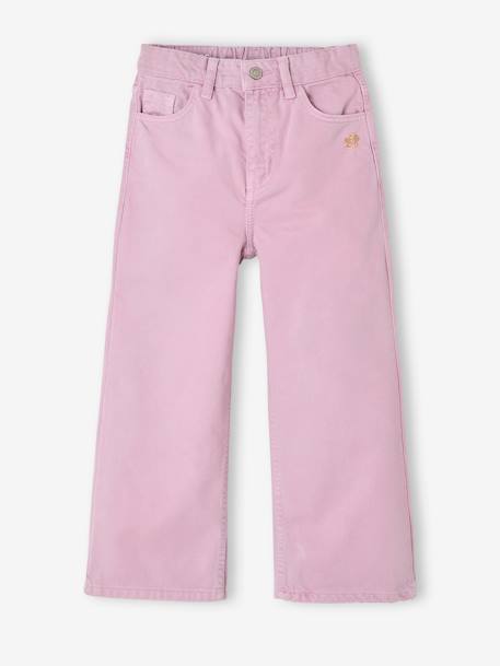 Pantalon fille large couleur pivoine+prune+rose+vert+vert de gris - vertbaudet enfant 