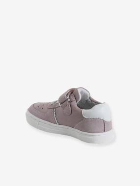 Baskets bébé fille cuir à scratchs - vertbaudet enfant -Baskets bébé fille cuir à scratchs