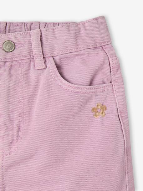 Pantalon fille large couleur pivoine+prune+rose+vert+vert de gris - vertbaudet enfant 