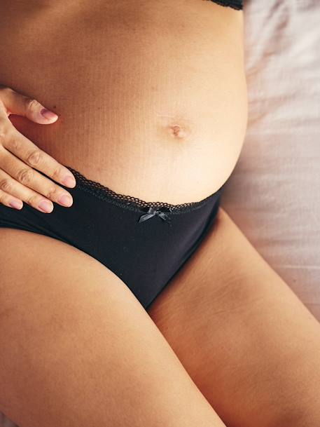 Pack of 3 Maternity Briefs in Bamboo Viscose navy blue - vertbaudet enfant 