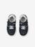 Leather Trainers with Laces and Hook-&-Loop Strap, for Babies navy blue - vertbaudet enfant 