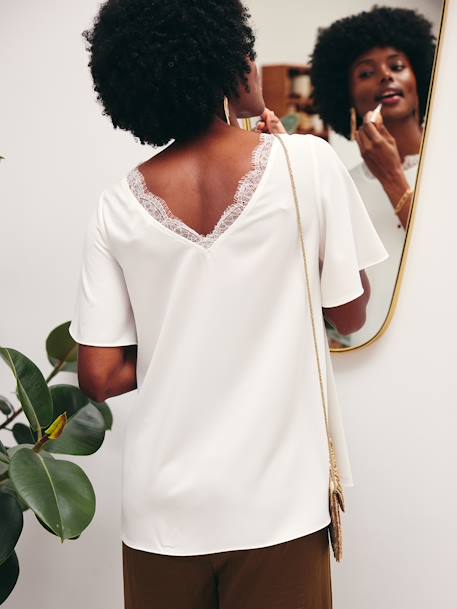 Blouse devant/dos de grossesse écru - vertbaudet enfant 