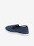 Elasticated Velour Slippers for Children grey+navy blue - vertbaudet enfant 