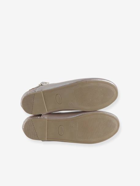 Glittery Ballet Pumps for Girls gold - vertbaudet enfant 
